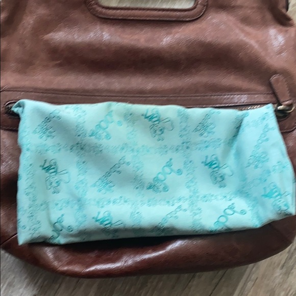 Babee D Distressed Soft Brown Leather Shoulder Bag - Picture 9 of 16